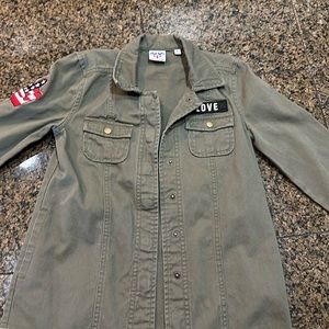 Super cute Junk Food kids military jacket.
